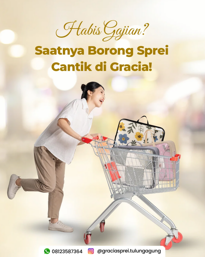 <p>Habis gajian paling asyik belanja sprei baru, d